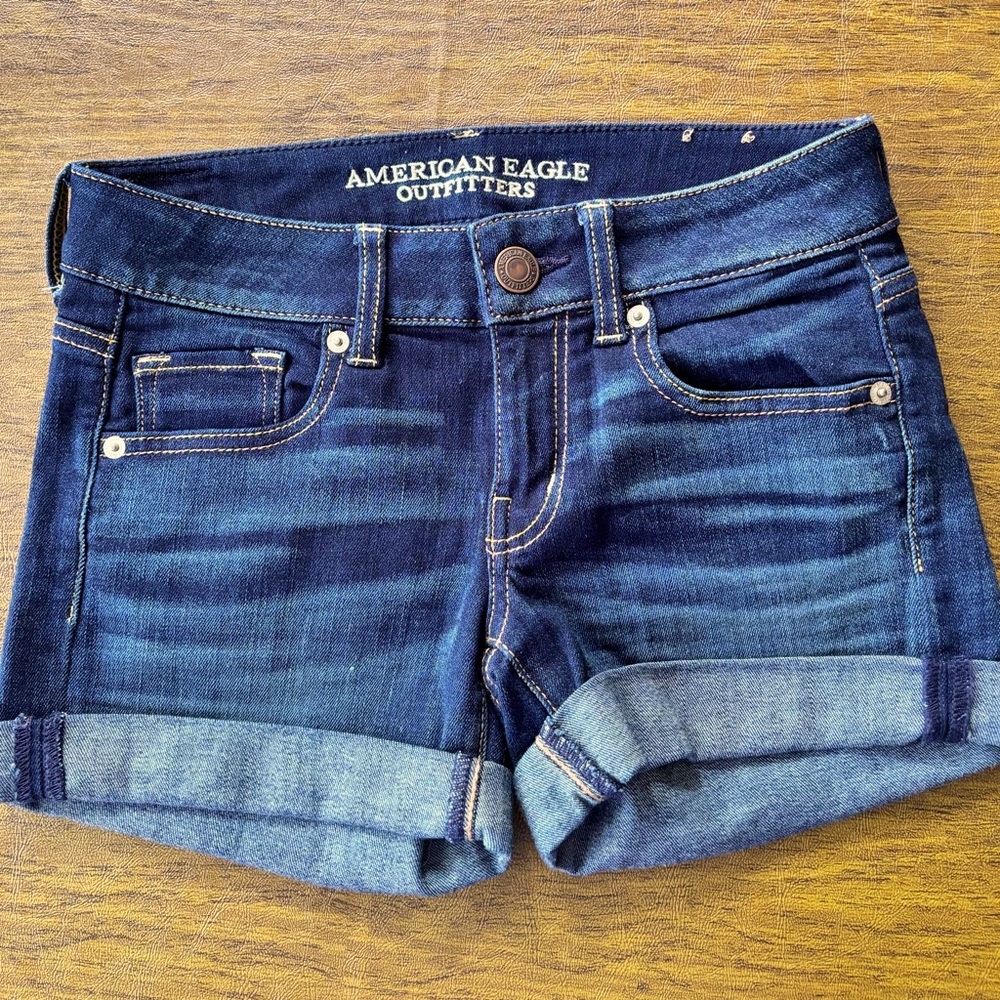 American Eagle Outfitters Stretch Denim Shorts Size 4